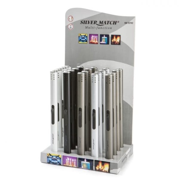 Lighter Silver Match assortert farge
